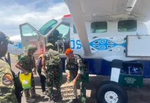 Satgas Korpasgat Kawal Distribusi Logistik Koroway