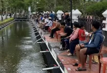 Cara Pemerintah Hibur Masyarakat, Mancing Gratis Nunggu Bedug