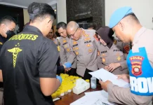 Polda Kalbar Gelar Tes Urine Mendadak