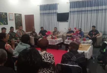 Satgas Yon Parako 466 Kawal Audiensi Bupati Terkait Lahan Bandara