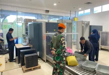 Satgas Yon Parako 466 Jaga Ketat Obvitnas Bandara  Merauke