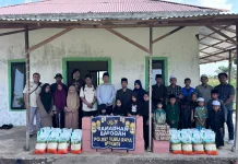 Tebar Manfaat di Bulan Ramadan, Satintelkam Polres Kubu Raya Gelar Bakti Sosial