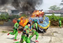 Polres Kubu Raya Lakukan Pengamanan Ritual Bakar Naga