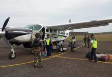 Aparat Amankan Proses Kedatangan Pesawat Perintis di Bomakia