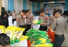 Gerakan Pangan Murah se-Polda Kalbar Salurkan 133 ton Beras