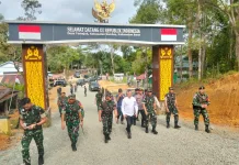 Pangdam XII/Tpr dan Panglima TDM Tinjau Pos Gabma Jagoi Babang