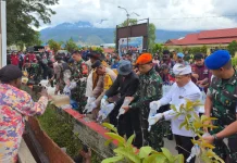Satgas Yon Parako 466 Kawal Pemusnahan Barang Bukti