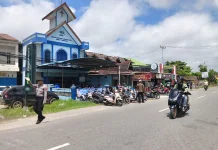 Polisi Amankan Ibadah Paskah di Sungai Raya