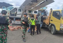 Pengamanan Bandara Sugapa Diperketat, Logistik Aman