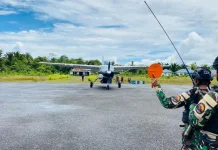 Satgas Yon Parako 466 Jaga “Nyawa” Logistik dari Udara