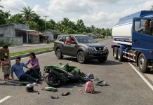 Tabrakan Beruntun di Ambawang, Satu Keluarga Terluka