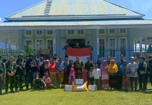 Satgas Yon Parako 466 Supadio Bangun Kebersamaan di Yapema