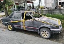Satu Buah Mobil Terbakar di SPBU, Pengemudi Selamat