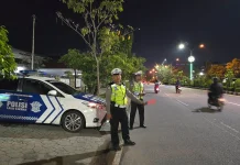Patroli Blue Light Tekan Balap Liar di Pontianak