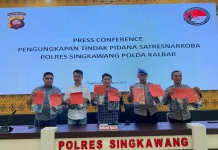 Polres Singkawang Ungkap 8 Kasus Narkoba, 13 Tersangka Diamankan