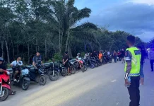 Satlantas Polres Melawi Amankan 50 Unit Kendaraan Berknalpot Brong