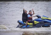 Edi Jajal Jetski di Sungai Kapuas, Dorong Potensi Wisata Air