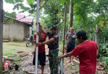 Program Sumur Bor TMMD Bantu Warga Sanggau Dapat Air Bersih