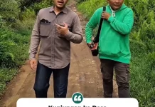 Camat Kuala Mandor B Tinjau Jalan Rusak di Desa Kubu Padi