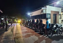 Satlantas Polres Bengkayang Jaring 20 Motor Berknalpot Brong