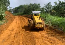TMMD Sanggau Rampungkan 80 Persen Jalan Desa