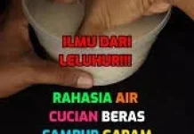 Air Beras dicampur Garam Simbol Pembersih dan Penenang Rumah