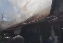 Kebakaran Ruko di Terminal Siantan Pontianak Utara