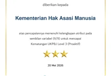 Kementerian HAM Raih Penghargaan UKPBJ Level Proaktif Nasional