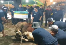 Masjid Raya Mujahidin Salurkan 700 Paket Daging Kurban