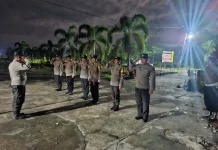 Patroli Malam Minggu sebagai Langkah Preventif Kapolsek Kecamatan Kuala Mandor B