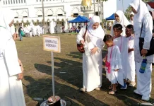 Tanamkan Ibadah Haji sejak Dini Ribuan Siswa RA Ikuti Manasik Haji