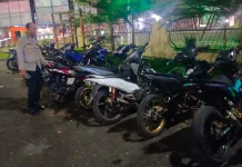 Tim UKL Polres Ketapang Amankan 10 Motor Berknalpot Brong