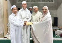 Bupati Erlina Safari Fajar di Ponpes Darul Qur’an Kelurahan Pasir Wan Salim