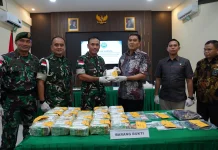 TNI Gagalkan 21,4 Kg Sabu dari Malaysia di Entikong