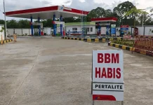Dampak Kenaikan BBM Non-subsidi, Pertalite di SPBU Wonodadi Kubu Raya Kosong