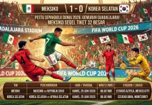 Meksiko Bungkam Korea Selatan 1-0 dan Segel Tiket 32 Besar Piala Dunia 2026