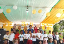 Perpisahan Pentas Seni TK Negeri Pembina Kecamatan KMB Meriah meski Banjir