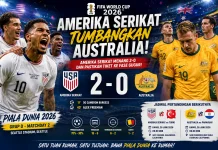Piala Dunia 2026: Amerika Serikat vs Australia 2-0, Pastikan Tiket ke Fase Gugur