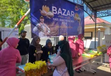 Sambut HUT Bhayangkara, Polres Kubu Raya Gelar Bazar Murah