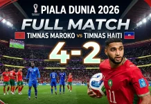 Hujan Gol, Maroko vs Haiti 4-2 dan Segel Tiket 16 Besar