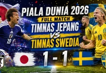 Jepang dan Swedia Berbagi Poin, Laga Sengit Antar Wakil Grup F Berakhir Imbang 1-1