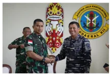 TNI AL dan TNI AD Perkuat Sinergi Jaga Stabilitas Kalbar