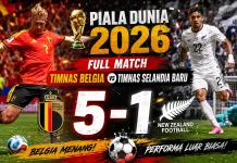Belgia Mengamuk Bantai Selandia baru 5-1, Sinyal Bahaya Calon Lawan