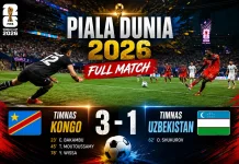 Kebangkitan Dramatis! Kongo Gulung Uzbekistan 3-1 dan Segel Tiket 32 Besar