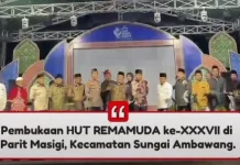 Remamuda XXXVII Jadi Ajang Penguatan Remaja Masjid Kubu Raya