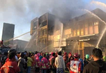 6 Ruko Terbakar di Jalan Tanjungpura Pontianak
