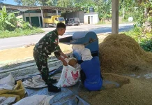 Babinsa Koramil 01/Sambas Wujudkan Ketahanan Pangan Bersama Petani