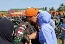 Prajurit Kopasgat Syukuri Kepulangan usai Tugas di Perbatasan RI-PNG