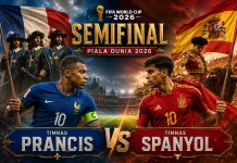 Semifinal Piala Dunia 2026: Prancis Diunggulkan Redam Spanyol 2-1