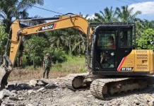 Kodim 1208 Sambas Kerahkan Alat Berat untuk TMMD